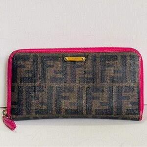 FENDI large zip wallet